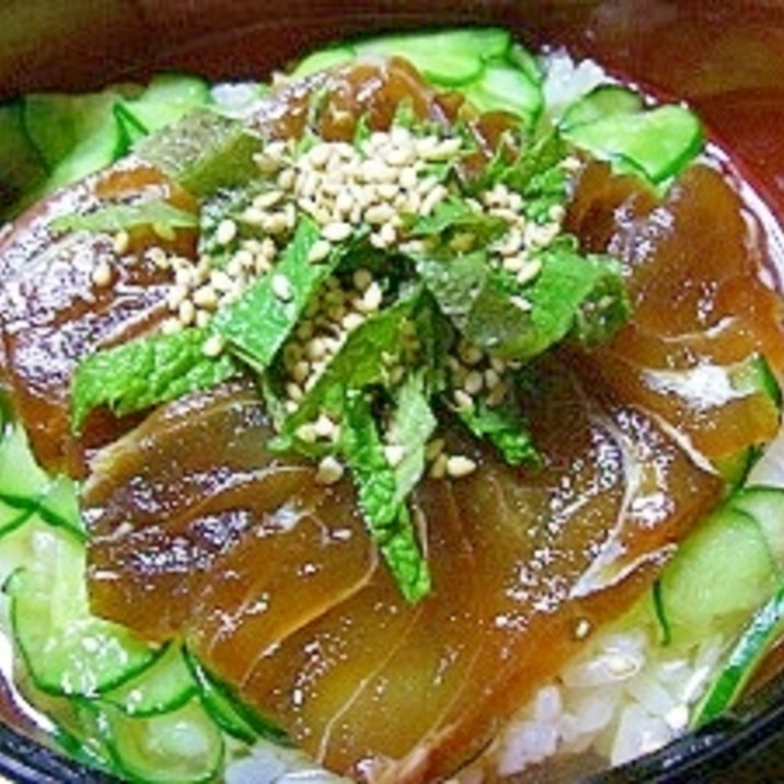 熟成の美味しい漬けで!さっぱり!冷し漬け茶漬け!